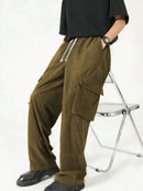 Fashion Casual Sports Corduroy Multi-pocket Work Pants - LuxSable