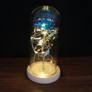 Enchanted Forever Rose Flower in Glass LED Light Christmas Decoration - LuxSable
