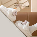 Instagram-Style Fluffy Cotton Slippers With Cat Bow Design