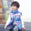 Down Cotton Vest Autumn And Winter Waistcoat Winter Clothing Children - LuxSable