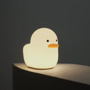 Nordic Cute Lovely Cartoon Dull Duck Led Night Light Silicone USB Charging NightLight Holiday Gifts Kids Room Bedside Bedroom - LuxSable