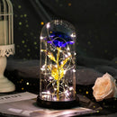 Enchanted Forever Rose Flower in Glass LED Light Christmas Decoration - LuxSable