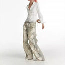 Street Fashion Niche Ripped Straight-leg Pants For Men - LuxSable