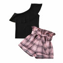 Girls Ruffle Top Set