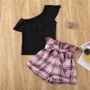 Girls Ruffle Top Set