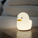 Nordic Cute Lovely Cartoon Dull Duck Led Night Light Silicone USB Charging NightLight Holiday Gifts Kids Room Bedside Bedroom - LuxSable