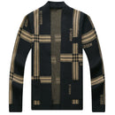 Men's Trendy Versatile Long-sleeve Knitted Sweater Coat - LuxSable
