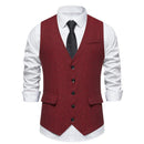 Retro Single-breasted Men's Suit Vest - LuxSable