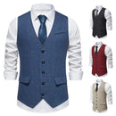 Retro Single-breasted Men's Suit Vest - LuxSable