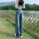 Slim Straight-leg Floor-length Pants Trendy Korean Style Versatile - LuxSable