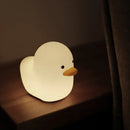 Nordic Cute Lovely Cartoon Dull Duck Led Night Light Silicone USB Charging NightLight Holiday Gifts Kids Room Bedside Bedroom - LuxSable