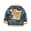 Children's Baby Thickened 4 Korean Style Fur Collar Jacket Top - LuxSable