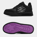 Couple's Black All-match National Fashion Platform Star Pattern Sneakers - LuxSable