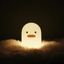 Nordic Cute Lovely Cartoon Dull Duck Led Night Light Silicone USB Charging NightLight Holiday Gifts Kids Room Bedside Bedroom - LuxSable