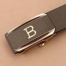 Toothless Automatic Buckle Belt Durable Cowhide Belt - LuxSable
