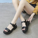 Women's Peep Toe Ankle-strap Buckle Platform Sandals - LuxSable