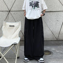 Drawstring, Straight-leg, Loose-fit, Oversized Casual Pants For Couples - LuxSable