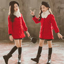 Girls Fur Collar Coat