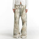 Street Fashion Niche Ripped Straight-leg Pants For Men - LuxSable