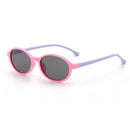 Children Oval Silicone Sunglasses - LuxSable