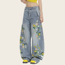 Floral Embroidered Jeans