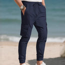 Fashion Sport Casual Personality Trendy Drawstring Multi-pocket Pants Men - LuxSable