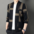 Men's Trendy Versatile Long-sleeve Knitted Sweater Coat - LuxSable