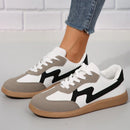 Fashionable Flat Casual Lace-up Student Sports Women's Board Shoes - LuxSable