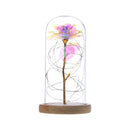 Enchanted Forever Rose Flower in Glass LED Light Christmas Decoration - LuxSable