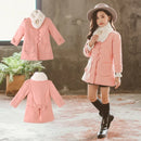 Girls Fur Collar Coat