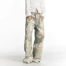 Street Fashion Niche Ripped Straight-leg Pants For Men - LuxSable