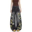 Floral Embroidered Jeans