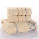 Three-piece cotton towel set - LuxSable