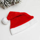 Christmas Goods Christmas Dense Velvet Short Plush Santa Hat New Super Soft Christmas Hat - LuxSable