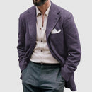 Casual Printed Double-breasted Suit Jacket For Men - LuxSable