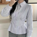 Womens Casual Striped Shirt