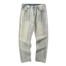 Men's Trendy Washed And Distressed Slim Straight Pants - LuxSable