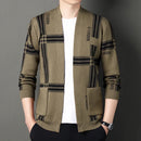 Men's Trendy Versatile Long-sleeve Knitted Sweater Coat - LuxSable