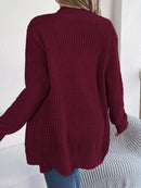 Women Casual Pocket Long Sleeve Knit Cardigan Sweater - LuxSable