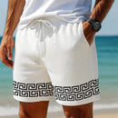 Summer Men's American Waffle Loose Shorts - LuxSable