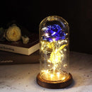 Enchanted Forever Rose Flower in Glass LED Light Christmas Decoration - LuxSable