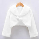 Autumn And Winter Plush Inverness Dresses Of Bride Fellow Kids Matching Performance Clothes Waistcoat - LuxSable