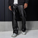 Straight-leg Casual Retro High-street PU Leather Pants From Europe And The US - LuxSable