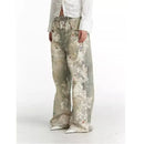 Street Fashion Niche Ripped Straight-leg Pants For Men - LuxSable