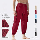 Fashion Sport Casual Personality Trendy Drawstring Multi-pocket Pants Men - LuxSable