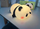 Cute Silicone Night Lights Sheep Cartoon Bedroom Lamp For Children's Room Decor Rechargeable Timing Dimming Sleep Night Light - LuxSable