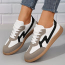 Fashionable Flat Casual Lace-up Student Sports Women's Board Shoes - LuxSable