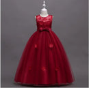 Fashion Children's Long Summer Piano Performance Costume Dress - LuxSable