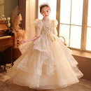 Children Birthday Princess Little Girl Host Children Dress - LuxSable