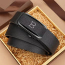 Toothless Automatic Buckle Belt Durable Cowhide Belt - LuxSable